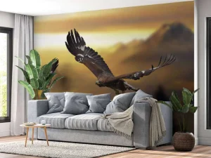 Best Adelaars in de Alpen fotobehang Dieren