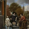 Sale Adolf en Catharina Croeser aan de Oude Delft fotobehang Keuken | Kunst & Design