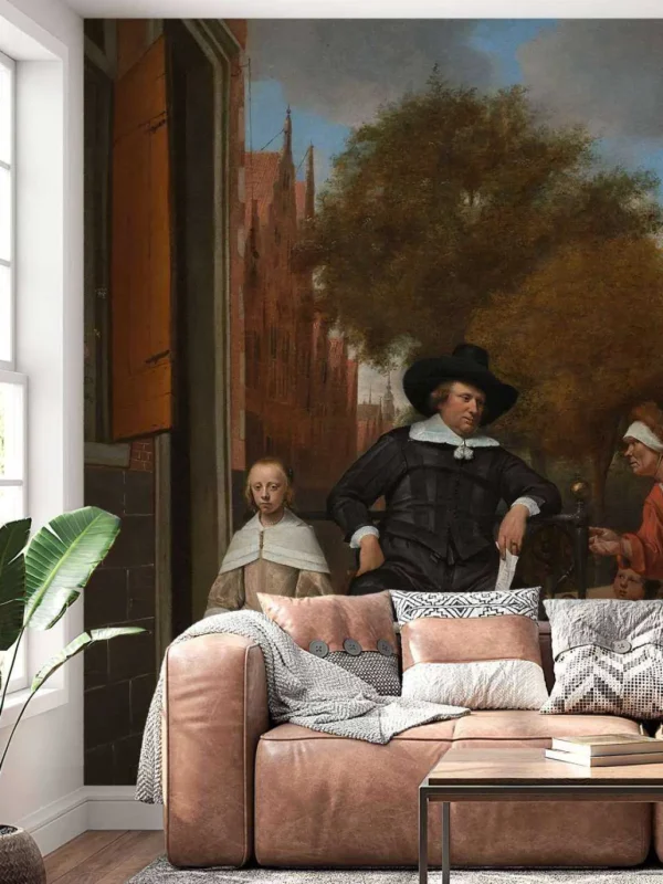Sale Adolf en Catharina Croeser aan de Oude Delft fotobehang Keuken | Kunst & Design