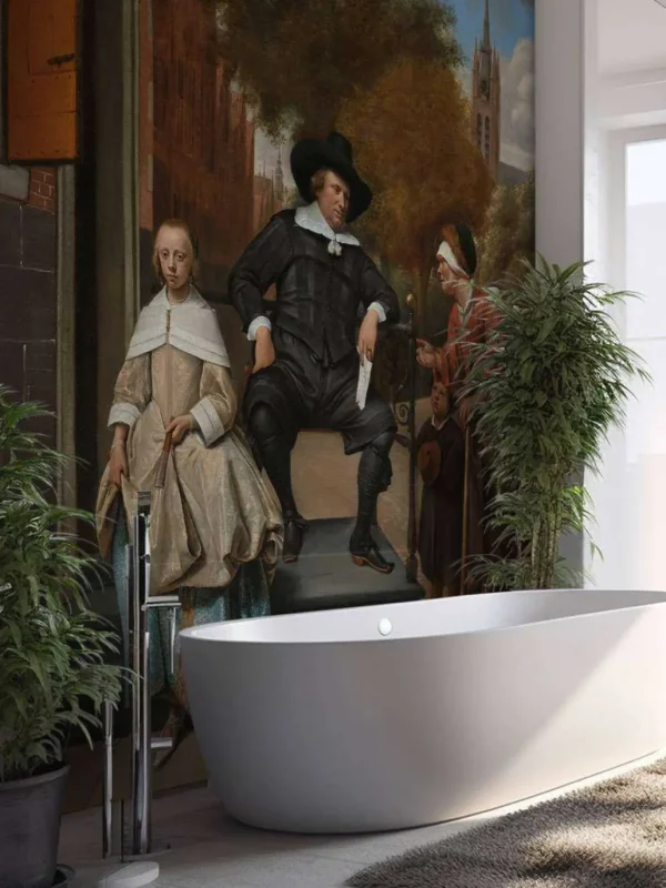Sale Adolf en Catharina Croeser aan de Oude Delft fotobehang Keuken | Kunst & Design