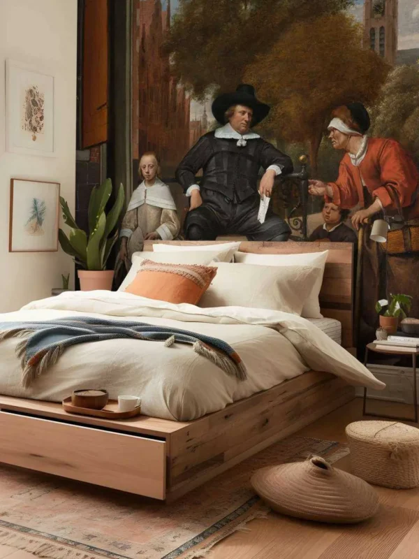 Sale Adolf en Catharina Croeser aan de Oude Delft fotobehang Keuken | Kunst & Design