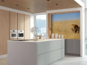 New Afrikaanse leeuw op zoek naar een prooi fotobehang Tienerkamer | Dieren