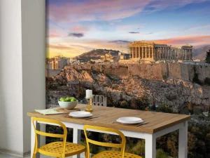 Hot Akropolis in Athene fotobehang Architectuur