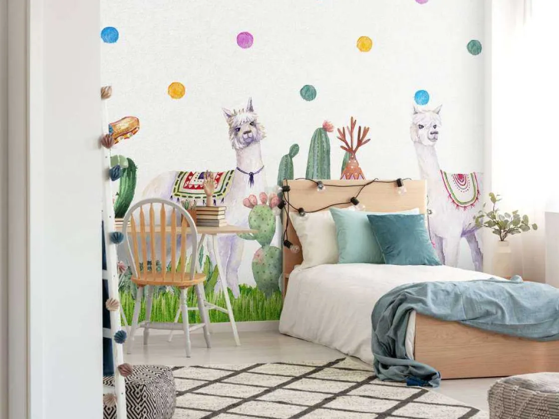 alpacas_tussen_cactussen_8.webp Online Alpaca's tussen cactussen Kinderkamer | Dieren