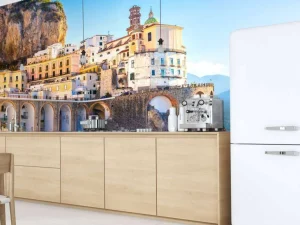 Online Amalfi strand fotobehang Architectuur