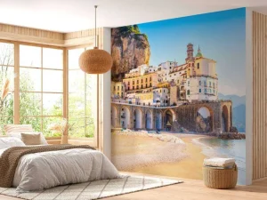 Online Amalfi strand fotobehang Architectuur