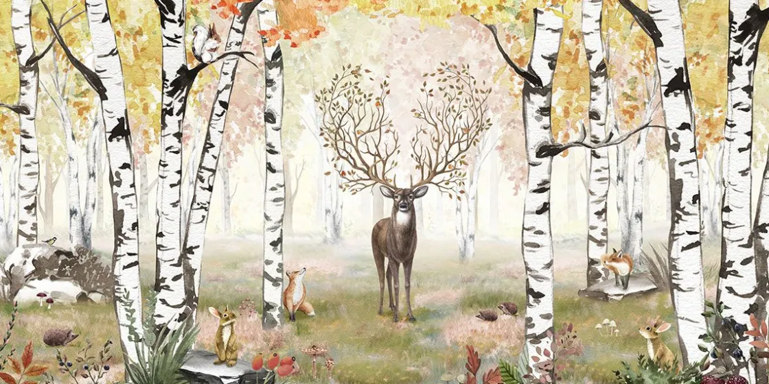 amazing_antlers__autumn_0.webp Online Amazing Antlers - Autumn Kinderkamer | Dieren