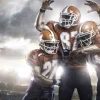 Outlet American Football spelers juichen fotobehang Tienerkamer | Sport