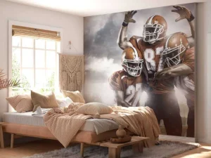 Outlet American Football spelers juichen fotobehang Tienerkamer | Sport