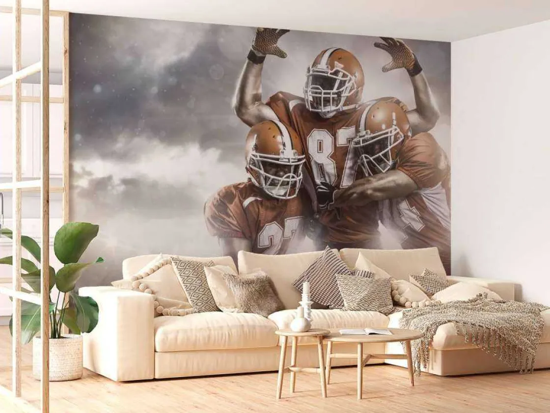 american_football_spelers_10.webp Outlet American Football spelers juichen fotobehang Tienerkamer | Sport