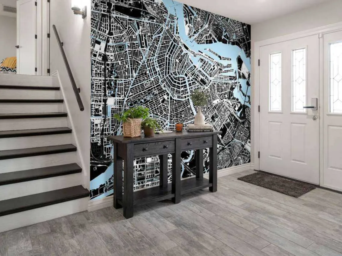 amsterdam_plattegrond_fot_4.webp Hot Amsterdam plattegrond fotobehang Steden | Architectuur