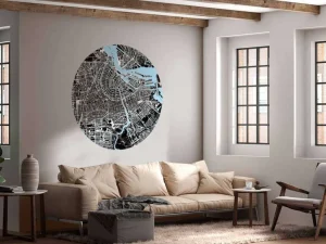 Hot Amsterdam plattegrond fotobehang Steden | Architectuur