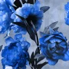 Sale Aquarel van blauwe bloemen fotobehang Tienerkamer