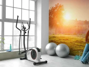 Online Arabisch paard bij zonsondergang fotobehang Tienerkamer | Kinderkamer