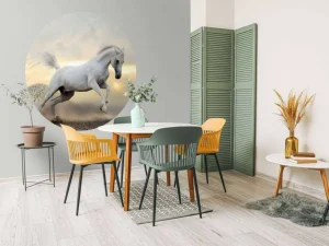 Sale Arabische Hengst in het stof fotobehang Tienerkamer | Kinderkamer