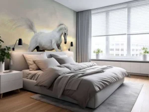 Sale Arabische Hengst in het stof fotobehang Tienerkamer | Kinderkamer