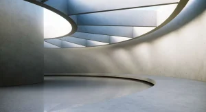 Clearance Architectonische betonnen ruimte fotobehang 3d
