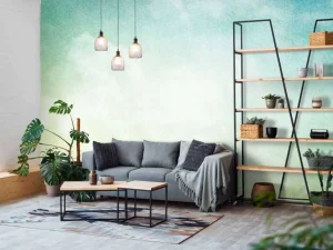 Online Artistieke zachte wolken en lucht fotobehang Kunst & Design