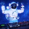 Online Astronaut DJ fotobehang Tienerkamer