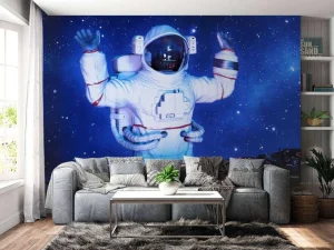 Online Astronaut DJ fotobehang Tienerkamer