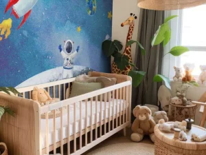 New Astronaut op de Maan Kinderkamer