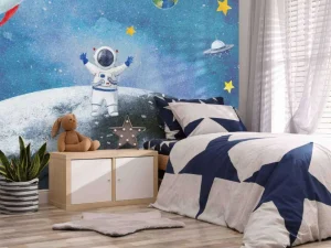 New Astronaut op de Maan Kinderkamer