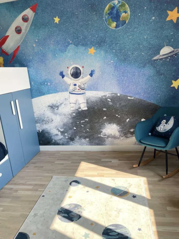 New Astronaut op de Maan Kinderkamer