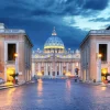 Best Avond in het Vaticaan fotobehang Architectuur