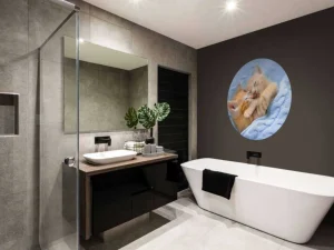 Discount Baby katjes slapen knuffelend fotobehang Kinderkamer | Dieren