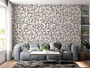 New Baby tekening fotobehang Hobbykamer | Babykamer