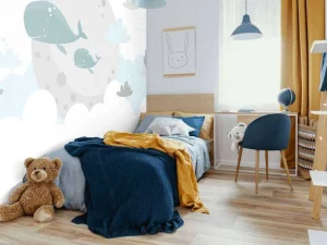 Hot Babydesign met walvissen fotobehang Babykamer