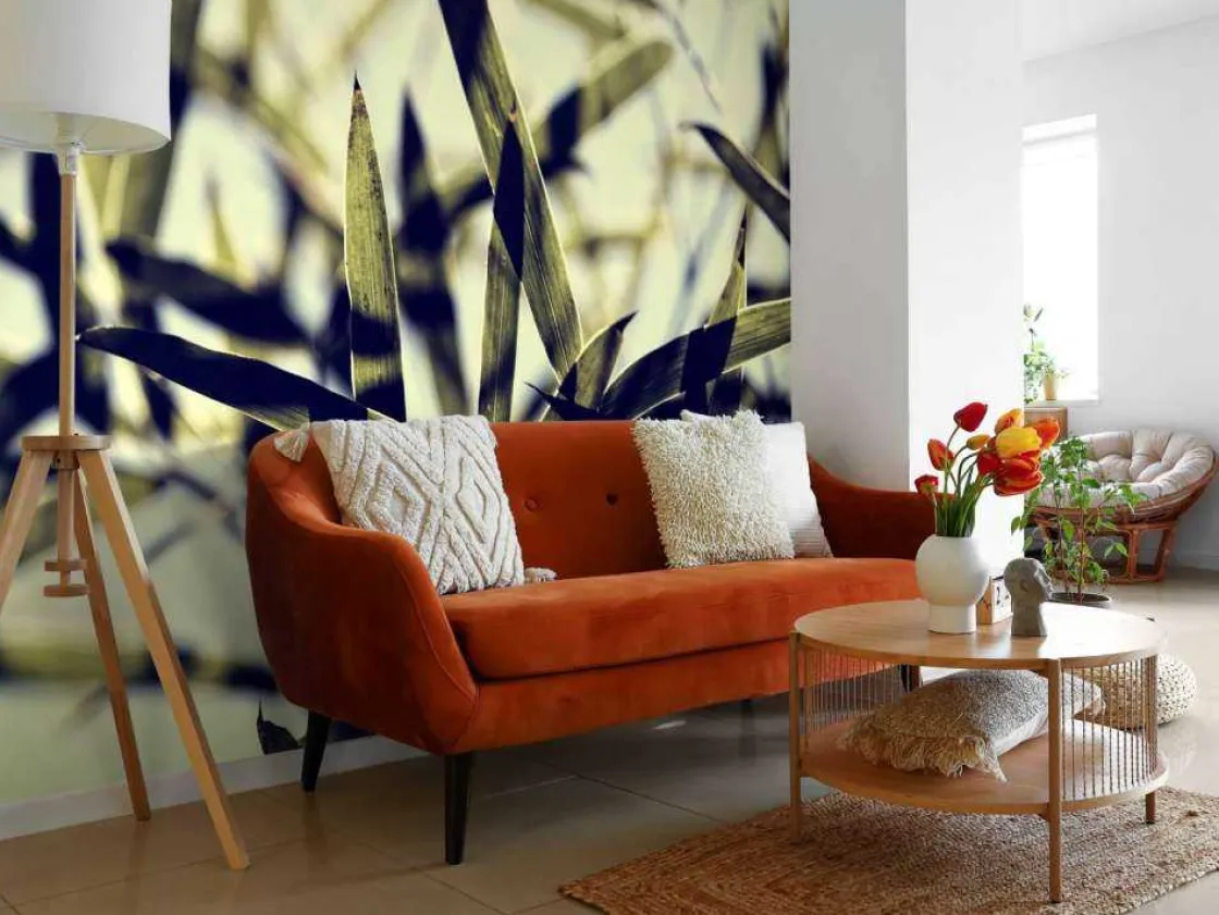 bamboe_bladeren_in_de_zon_10.webp Online Bamboe bladeren in de zon fotobehang Woonkamer | Bloemen