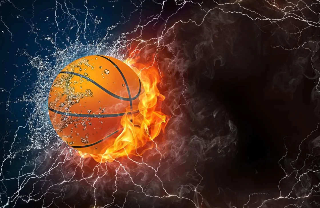 basketbal_met_veel_kracht_0.webp Online Basketbal met veel kracht fotobehang Kinderkamer | Sport