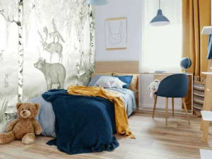 Online Bear King - Green Kinderkamer | Dieren