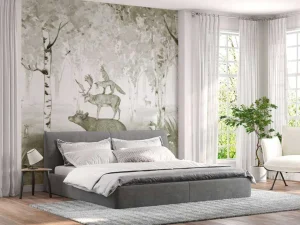 Online Bear King - Green Kinderkamer | Dieren
