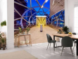 Online Beatrixkwartier sneltramhalte fotobehang Steden | Architectuur