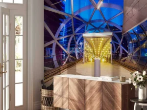 Online Beatrixkwartier sneltramhalte fotobehang Steden | Architectuur