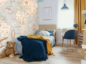 Discount Beige wereldkaart Kinderkamer | Dieren