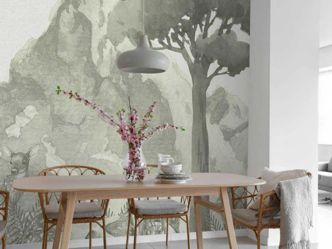 berg_in_groen_10.webp Fashion Berg in groen Kinderkamer | Dieren