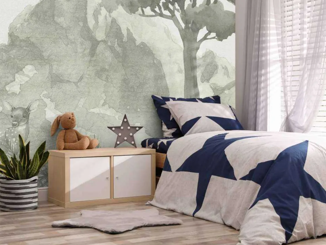berg_in_groen_2.webp Fashion Berg in groen Kinderkamer | Dieren