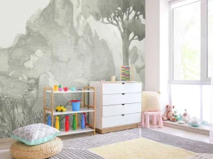 Fashion Berg in groen Kinderkamer | Dieren