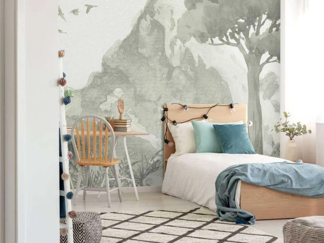 berg_in_groen_5.webp Fashion Berg in groen Kinderkamer | Dieren