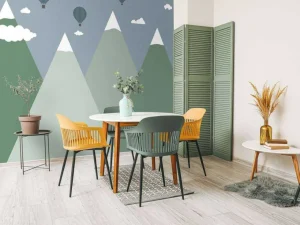 Fashion Berglandschap met luchtballonnen Kinderkamer