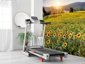 Clearance Berglandschap met zonnebloemen fotobehang Bloemen