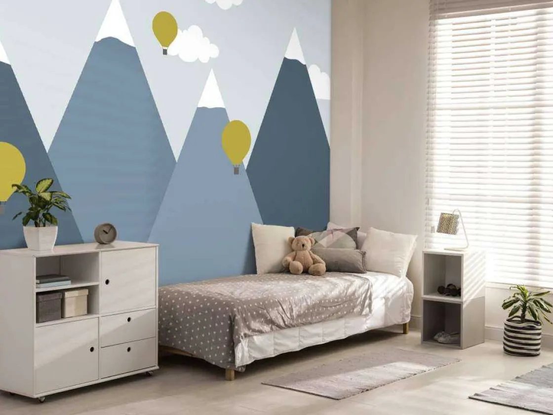 blauwe_bergen_met_luchtba_6.webp Sale Blauwe bergen met luchtballonnen Kinderkamer