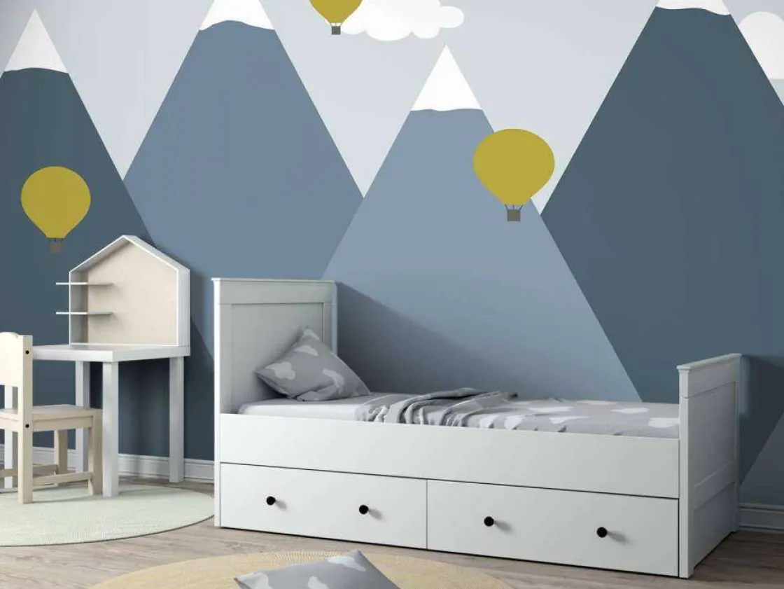 blauwe_bergen_met_luchtba_7.webp Sale Blauwe bergen met luchtballonnen Kinderkamer