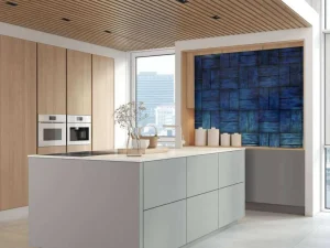 Sale Blauwe gevlochten textuur fotobehang Tienerkamer | Oppervlakten