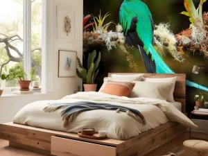 Discount Blauwe Quetzal in Sri Lanka fotobehang Dieren