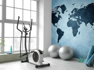 Sale Blauwe wereldkaart fotobehang Gang