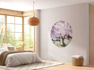 Discount Bloeiende Amandelbomen fotobehang Bloemen